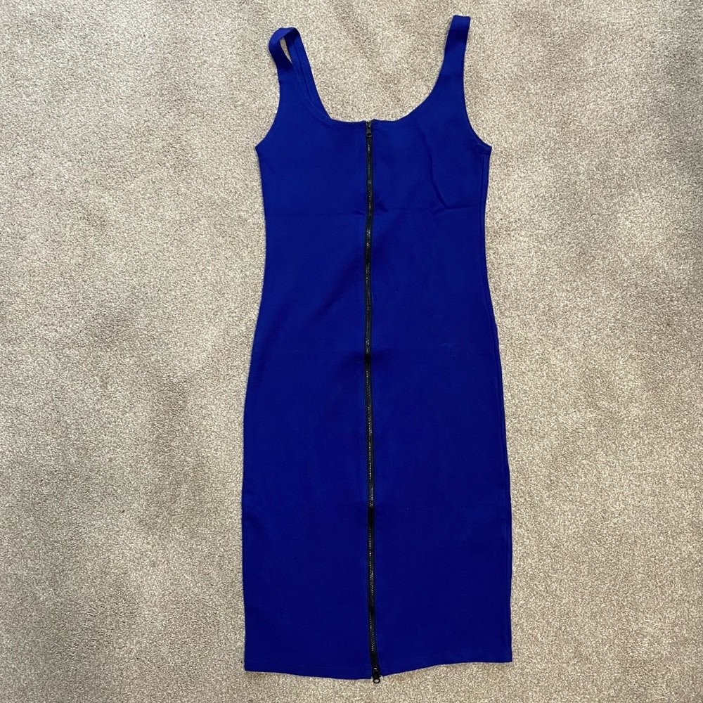 Forever 21 Full Zip Midi Dress